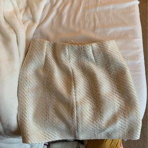 H&M Cream Mini Skirt